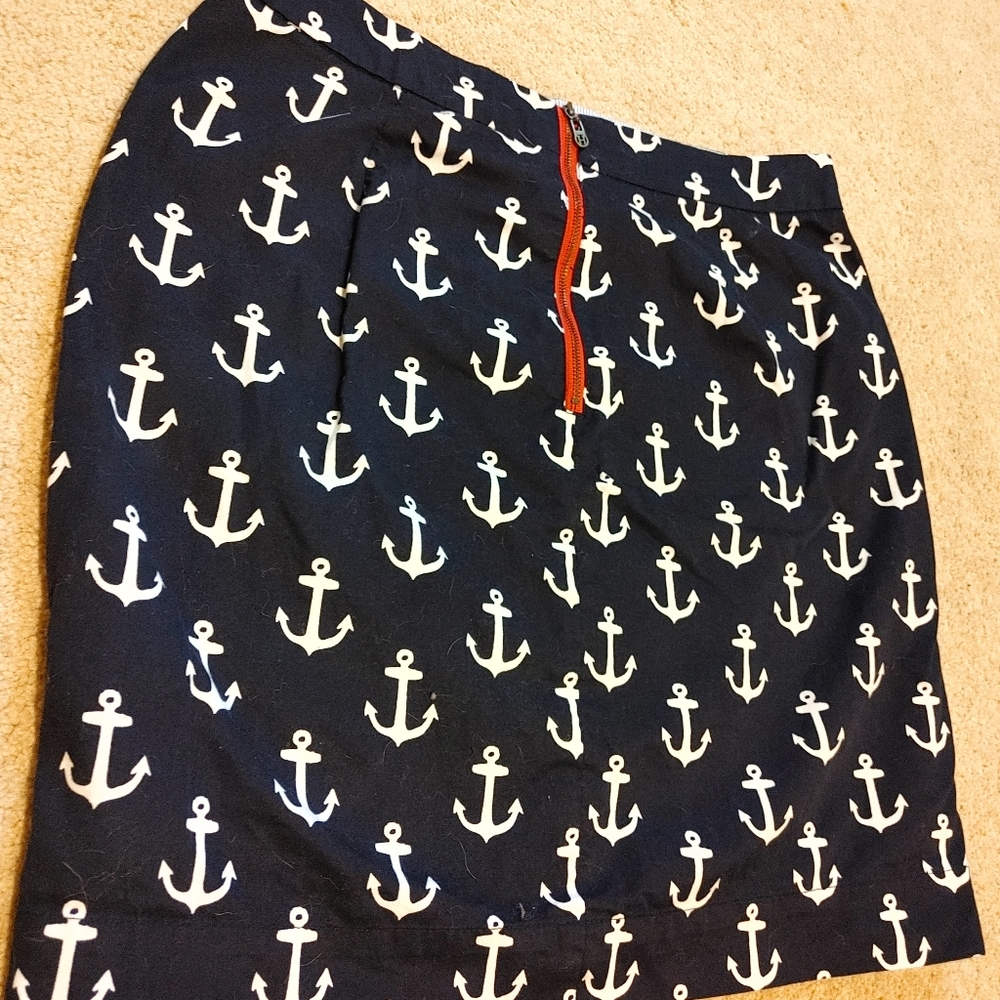 Nautical pencil skirt